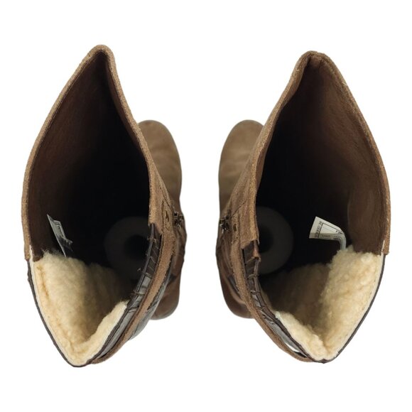 UGG Australia Cydnee Tall Riding Boots Womens 8 UK 6.5 EU 39 Brown Suede Leather - Picture 9 of 14